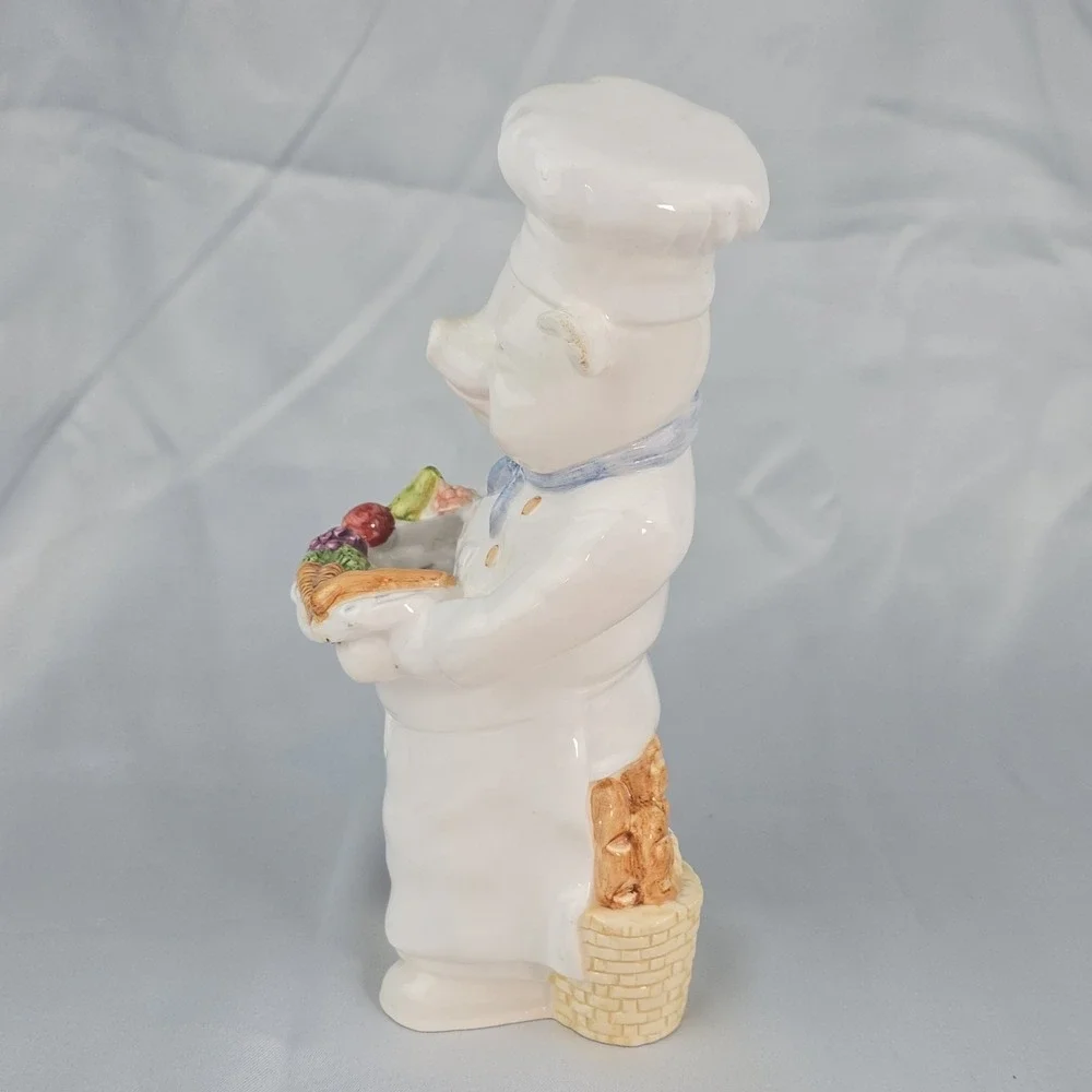 Vintage FIGI Graphics Pig Chef Utensil Holder Ceramic Kitchen Decor 1996